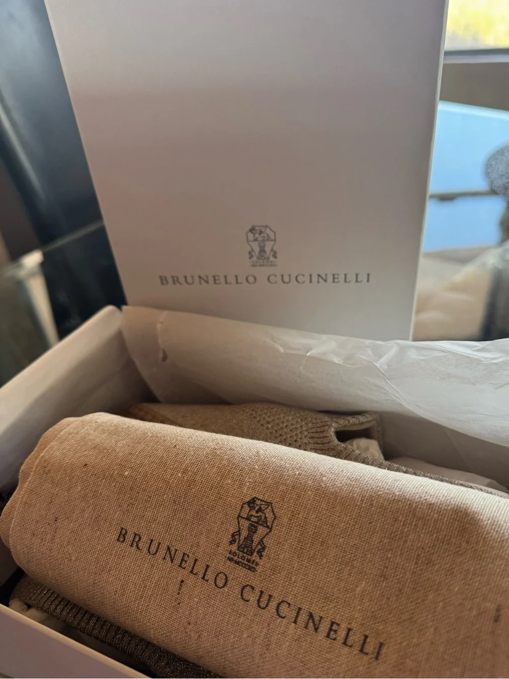 Brunello Cucinelli Monili-Trim Flat Espadrilles, NWT, In BoX +Dust Bag $1082MSRP